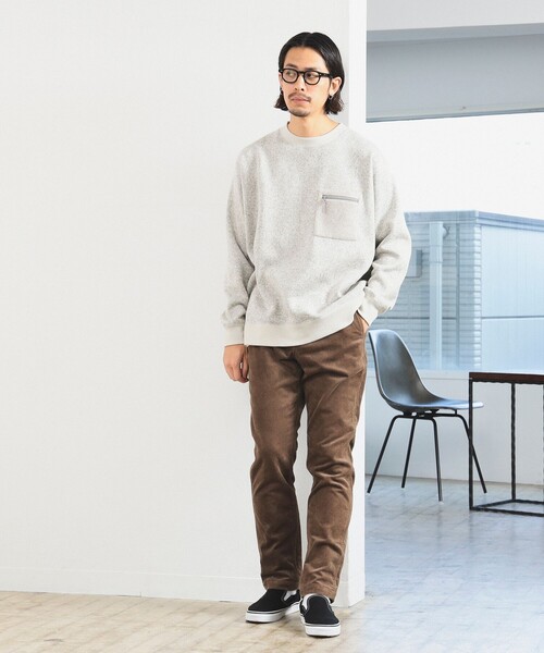 B:MING by BEAMS（ビーミングバイビームス）の「ライトフリース クルーネック スウェット（スウェット・メンズ・ネイビー/チャコールグレー/ライトグレー・SMALL/MEDIUM/LARGE/X-LARGE）」の6枚目の写真