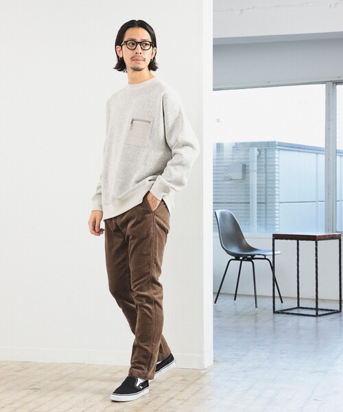 B:MING by BEAMS（ビーミングバイビームス）の「ライトフリース クルーネック スウェット（スウェット・メンズ・ネイビー/チャコールグレー/ライトグレー・SMALL/MEDIUM/LARGE/X-LARGE）」の7枚目の写真