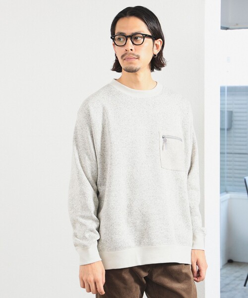 B:MING by BEAMS（ビーミングバイビームス）の「ライトフリース クルーネック スウェット（スウェット・メンズ・ネイビー/チャコールグレー/ライトグレー・SMALL/MEDIUM/LARGE/X-LARGE）」の8枚目の写真