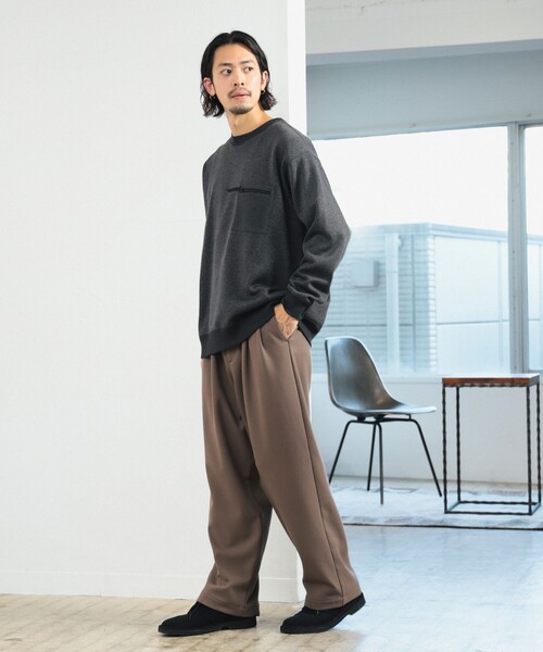 B:MING by BEAMS（ビーミングバイビームス）の「ライトフリース クルーネック スウェット（スウェット・メンズ・ネイビー/チャコールグレー/ライトグレー・SMALL/MEDIUM/LARGE/X-LARGE）」の10枚目の写真