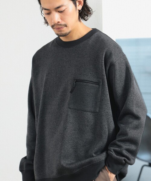 B:MING by BEAMS（ビーミングバイビームス）の「ライトフリース クルーネック スウェット（スウェット・メンズ・ネイビー/チャコールグレー/ライトグレー・SMALL/MEDIUM/LARGE/X-LARGE）」の13枚目の写真