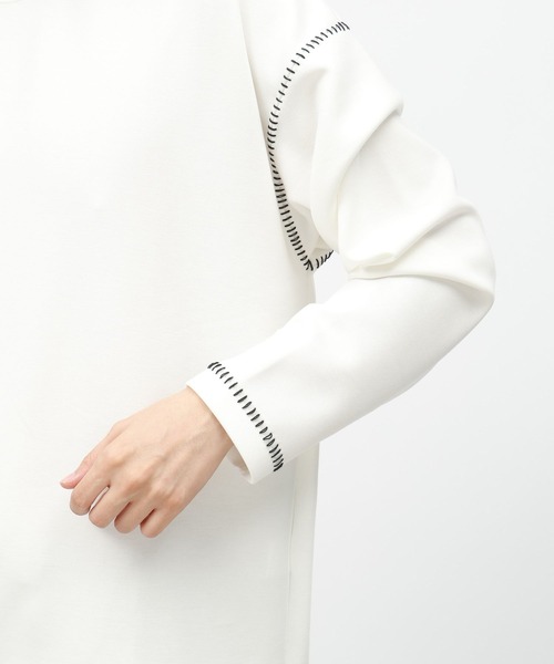 LAKOLE（ラコレ）の「ダンボールステッチ長袖T/142341（Tシャツ/カットソー・メンズ・ダークオリーブ/ブラック/ホワイト・MEDIUM/LARGE）」の9枚目の写真