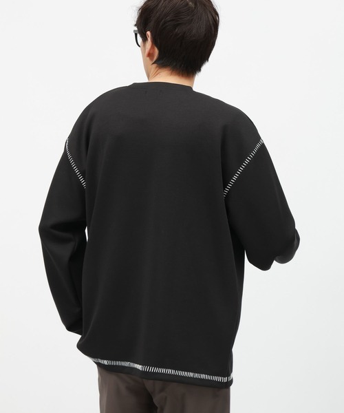LAKOLE（ラコレ）の「ダンボールステッチ長袖T/142341（Tシャツ/カットソー・メンズ・ダークオリーブ/ブラック/ホワイト・MEDIUM/LARGE）」の17枚目の写真