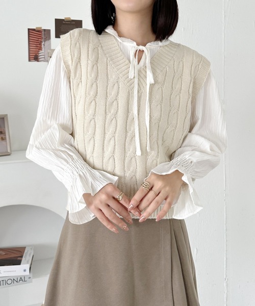 ★最安値★　CLESSTE ニットベスト ☆最安値☆ CLESSTE ニットベスト