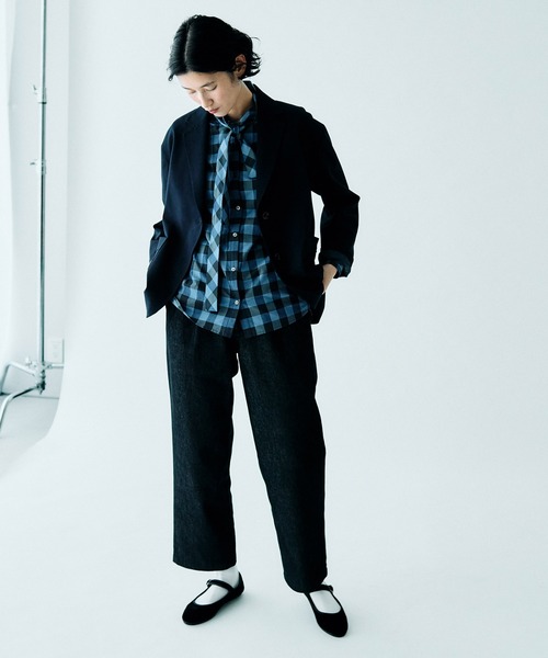 LA MARINE FRANCAISE（マリン フランセーズ）の「フランセーズの紺ブレザー（テーラードジャケット・レディース・ネイビー・FREE）」の3枚目の写真