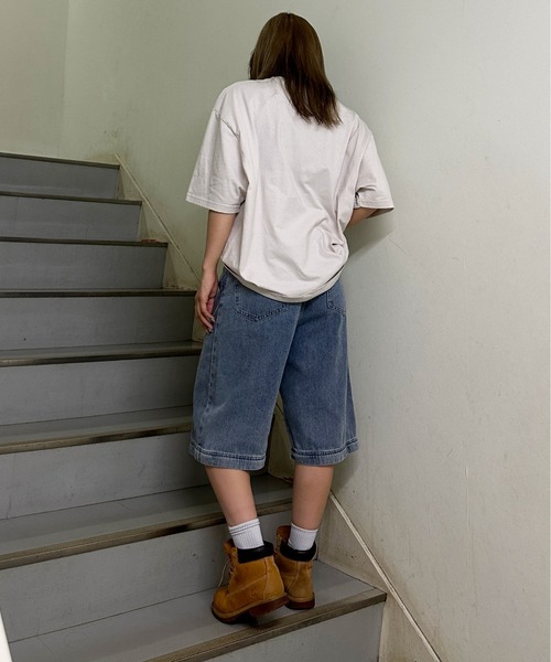 sedacle(セダクル)の「カモフラアップリケTEE(Tシャツ/カットソー・レディース・アイボリー/チャコールグレー/レッド/ピンク・LARGE/MEDIUM/SMALL)」の10枚目の写真