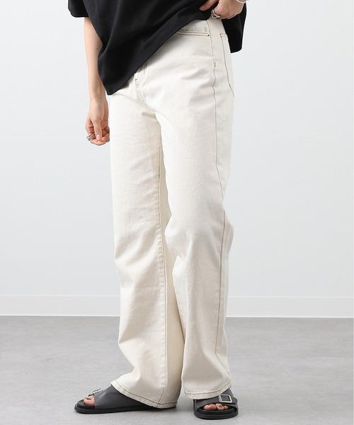 COLONY 2139(コロニートゥーワンスリーナイン)の「ルーズストレートデニム(デニムパンツ・レディース・ネイビー/オフホワイト/サックスブルー/ダークブルー/ライトグレー/ブラック/アイボリー・SMALL/LARGE/MEDIUM)」の3枚目の写真