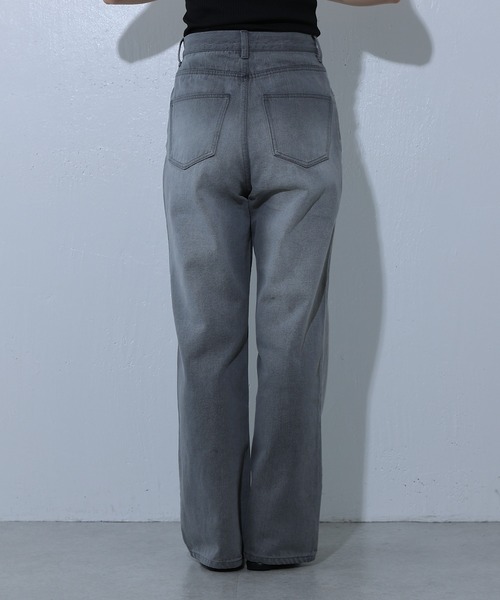 COLONY 2139(コロニートゥーワンスリーナイン)の「ルーズストレートデニム(デニムパンツ・レディース・ネイビー/オフホワイト/サックスブルー/ダークブルー/ライトグレー/ブラック/アイボリー・SMALL/LARGE/MEDIUM)」の20枚目の写真