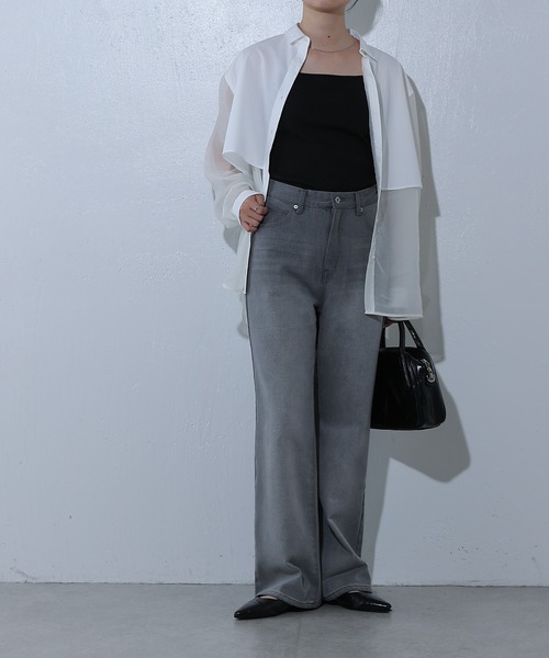 COLONY 2139(コロニートゥーワンスリーナイン)の「ルーズストレートデニム(デニムパンツ・レディース・ネイビー/オフホワイト/サックスブルー/ダークブルー/ライトグレー/ブラック/アイボリー・SMALL/LARGE/MEDIUM)」の11枚目の写真