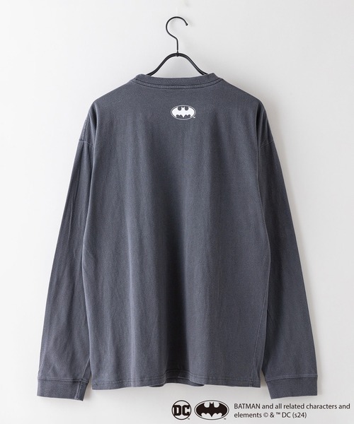 LB/S （エルビーエス）の「【BATMAN/バットマン】パウダーブリーチ加工 ビッグシルエットロンT ドロップショルダー オーバーサイズ　ヴィンテージ加工（Tシャツ/カットソー・メンズ・ブルー系その他/グレー系その他/グレー系その他2/グリーン系その他2・MEDIUM/LARGE）」の13枚目の写真