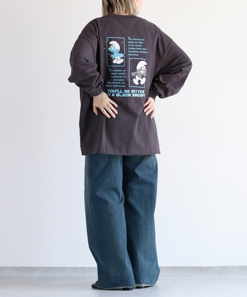 cepo(セポ)の「【SMURFS/スマーフ】ロングスリーブTee(Tシャツ/カットソー・レディース・ブラック系2/ブラック系1/ホワイト系2/ホワイト系1・FREE)」の13枚目の写真