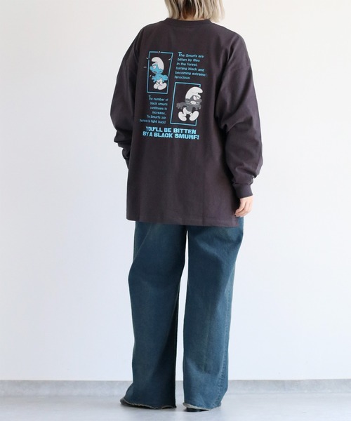 cepo(セポ)の「【SMURFS/スマーフ】ロングスリーブTee(Tシャツ/カットソー・レディース・ブラック系2/ブラック系1/ホワイト系2/ホワイト系1・FREE)」の14枚目の写真