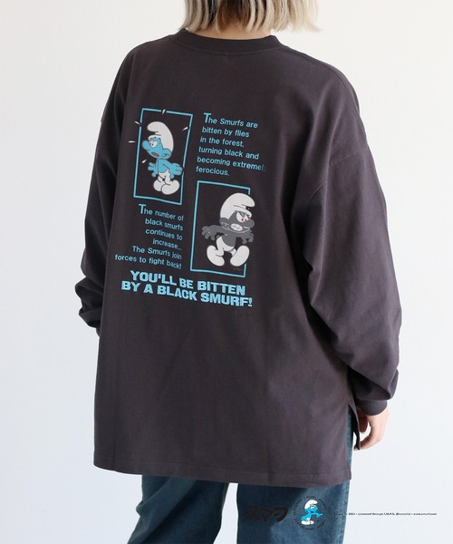 cepo(セポ)の「【SMURFS/スマーフ】ロングスリーブTee(Tシャツ/カットソー・レディース・ブラック系2/ブラック系1/ホワイト系2/ホワイト系1・FREE)」の8枚目の写真
