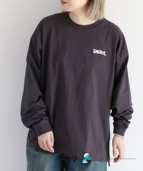 cepo(セポ)の「【SMURFS/スマーフ】ロングスリーブTee(Tシャツ/カットソー・レディース・ブラック系2/ブラック系1/ホワイト系2/ホワイト系1・FREE)」の5枚目の写真