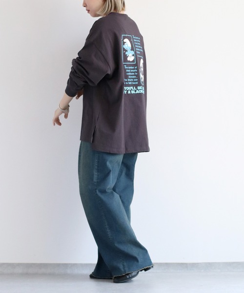 cepo(セポ)の「【SMURFS/スマーフ】ロングスリーブTee(Tシャツ/カットソー・レディース・ブラック系2/ブラック系1/ホワイト系2/ホワイト系1・FREE)」の18枚目の写真