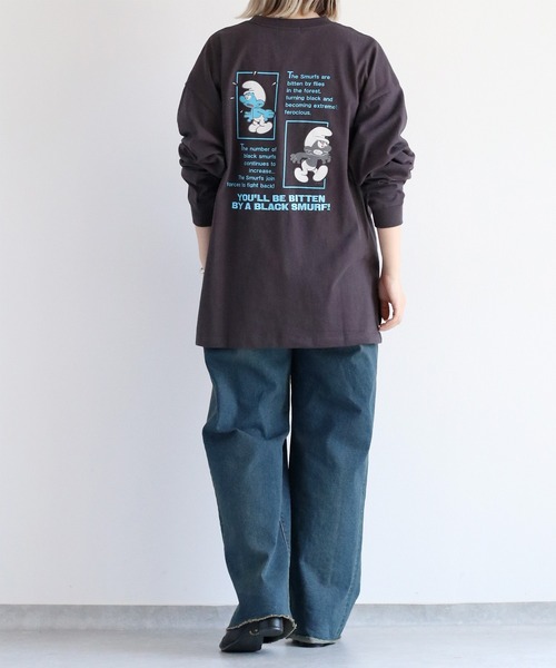 cepo(セポ)の「【SMURFS/スマーフ】ロングスリーブTee(Tシャツ/カットソー・レディース・ブラック系2/ブラック系1/ホワイト系2/ホワイト系1・FREE)」の19枚目の写真