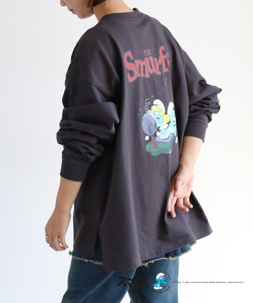 cepo(セポ)の「【SMURFS/スマーフ】ロングスリーブTee(Tシャツ/カットソー・レディース・ブラック系2/ブラック系1/ホワイト系2/ホワイト系1・FREE)」の22枚目の写真