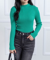 clear | ハイゲージハイネックニットトップス [オフィスカジュアル 着回し抜群 大人]≪再入荷≫(ニット/セーター)