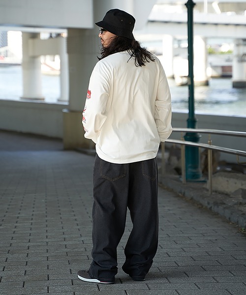 VISION STREET WEAR（ヴィジョンストリートウェア）の「VISION STREET WEAR ヴィジョンストリートウェア ロゴ袖プリントロンTシャツ（Tシャツ/カットソー・メンズ・ホワイト/ライトグレー/ブラック・M/L/LL）」の6枚目の写真