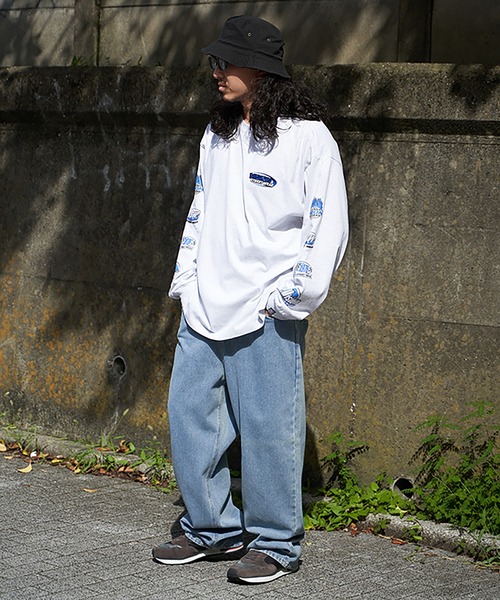 VISION STREET WEAR（ヴィジョンストリートウェア）の「VISION STREET WEAR ヴィジョンストリートウェア ロゴ袖プリントロンTシャツ（Tシャツ/カットソー・メンズ・ホワイト/ライトグレー/ブラック・M/L/LL）」の15枚目の写真