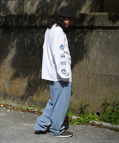 VISION STREET WEAR（ヴィジョンストリートウェア）の「VISION STREET WEAR ヴィジョンストリートウェア ロゴ袖プリントロンTシャツ（Tシャツ/カットソー・メンズ・ホワイト/ライトグレー/ブラック・M/L/LL）」の14枚目の写真