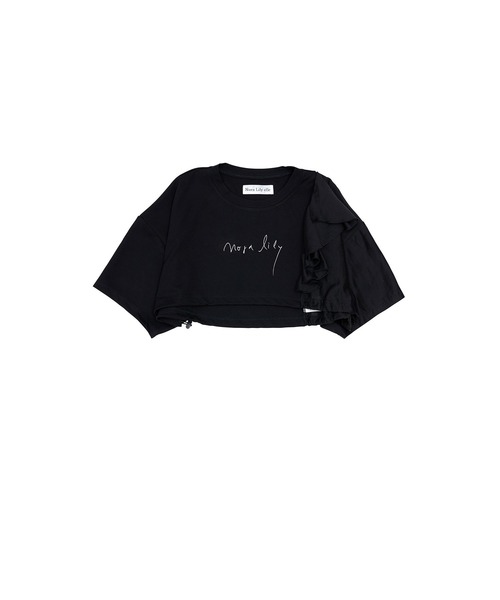 Nora Lily elle(ノラリリーエル)の「【Nora Lily】「elle」2 material Tops(Tシャツ/カットソー・レディース・ブラック/ホワイト/ネイビー/グリーン・FREE)」の14枚目の写真