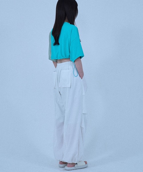Nora Lily elle(ノラリリーエル)の「【Nora Lily】「elle」2 material Tops(Tシャツ/カットソー・レディース・ブラック/ホワイト/ネイビー/グリーン・FREE)」の19枚目の写真