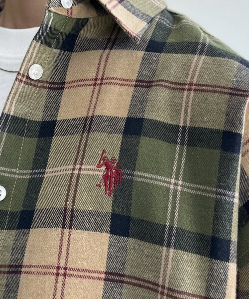 CPCM（シーピーシーエム）の「ネルチェックシャツ（シャツ/ブラウス・レディース・ベージュ/ネイビー/レッド/カーキ・FREE）」の19枚目の写真