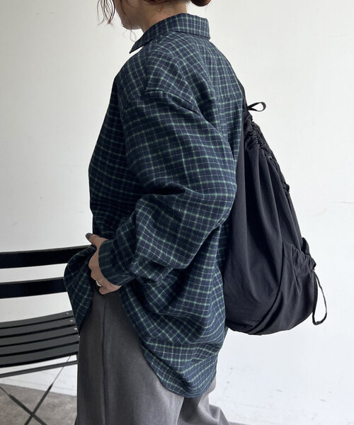 CPCM（シーピーシーエム）の「ネルチェックシャツ（シャツ/ブラウス・レディース・ベージュ/ネイビー/レッド/カーキ・FREE）」の22枚目の写真