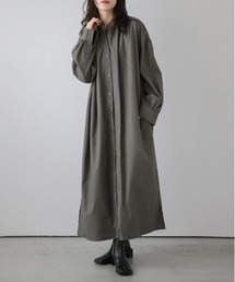 ロングシャツワンピース