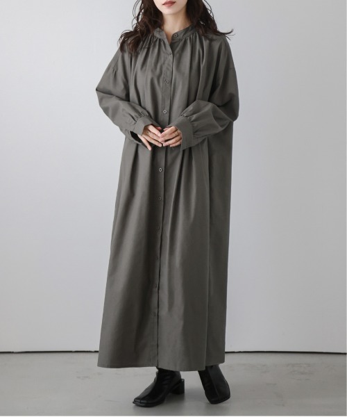 La-gemme(ラジェム)の「ロングシャツワンピース(ワンピース・レディース・ブラック/ベージュ/テラコッタ/グレー・フリー)」の8枚目の写真