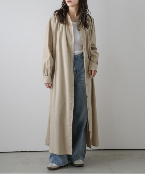 La-gemme(ラジェム)の「ロングシャツワンピース(ワンピース・レディース・ブラック/ベージュ/テラコッタ/グレー・フリー)」の21枚目の写真