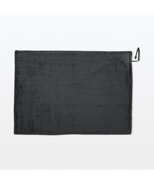 無印良品（ムジルシリョウヒン）の「洗えるＵＳＢブランケット（生活家電・メンズ・チャコール/ダークベージュ/スモークピンク・FREE）」の4枚目の写真