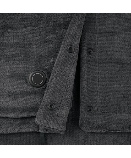 無印良品（ムジルシリョウヒン）の「洗えるＵＳＢブランケット（生活家電・メンズ・チャコール/ダークベージュ/スモークピンク・FREE）」の7枚目の写真