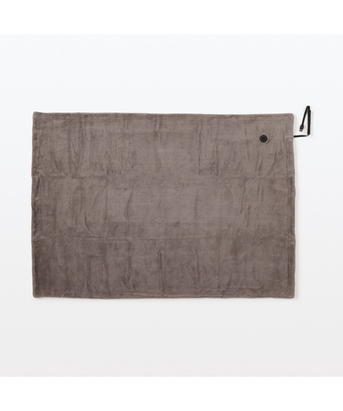 無印良品（ムジルシリョウヒン）の「洗えるＵＳＢブランケット（生活家電・メンズ・チャコール/ダークベージュ/スモークピンク・FREE）」の14枚目の写真