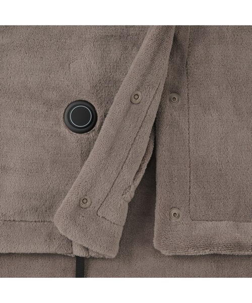 無印良品（ムジルシリョウヒン）の「洗えるＵＳＢブランケット（生活家電・メンズ・チャコール/ダークベージュ/スモークピンク・FREE）」の17枚目の写真