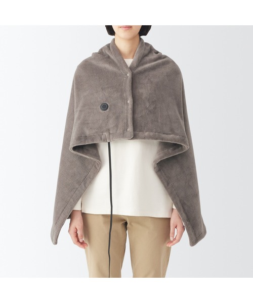 無印良品（ムジルシリョウヒン）の「洗えるＵＳＢブランケット（生活家電・メンズ・チャコール/ダークベージュ/スモークピンク・FREE）」の21枚目の写真