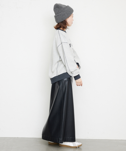 FRATELLI TALLI(フラテリタリ)の「Fratelli Talli/フラテリータリー リブニットCAP 1879(ニットキャップ/ビーニー・レディース・チャコールグレー/ブラウン・FREE)」の9枚目の写真