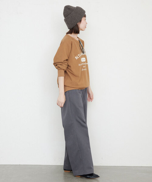 FRATELLI TALLI(フラテリタリ)の「Fratelli Talli/フラテリータリー リブニットCAP 1879(ニットキャップ/ビーニー・レディース・チャコールグレー/ブラウン・FREE)」の12枚目の写真