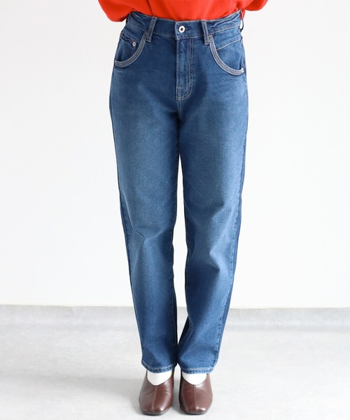 cepo（セポ）の「〈新色〉ライトスフレクロップドデニムパンツ（デニムパンツ・レディース・ブルー系4・S/M/L）」の12枚目の写真