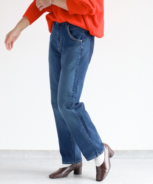 cepo（セポ）の「〈新色〉ライトスフレクロップドデニムパンツ（デニムパンツ・レディース・ブルー系4・S/M/L）」の8枚目の写真