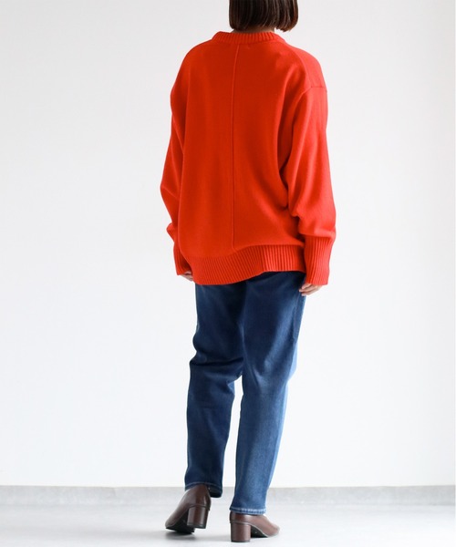 cepo（セポ）の「〈新色〉ライトスフレクロップドデニムパンツ（デニムパンツ・レディース・ブルー系4・S/M/L）」の3枚目の写真