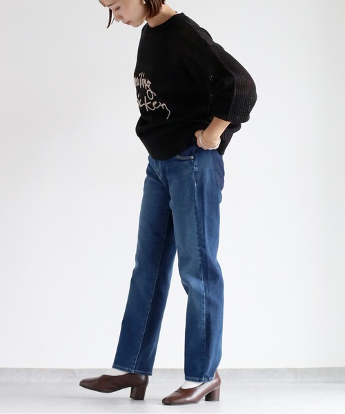 cepo（セポ）の「〈新色〉ライトスフレクロップドデニムパンツ（デニムパンツ・レディース・ブルー系4・S/M/L）」の17枚目の写真