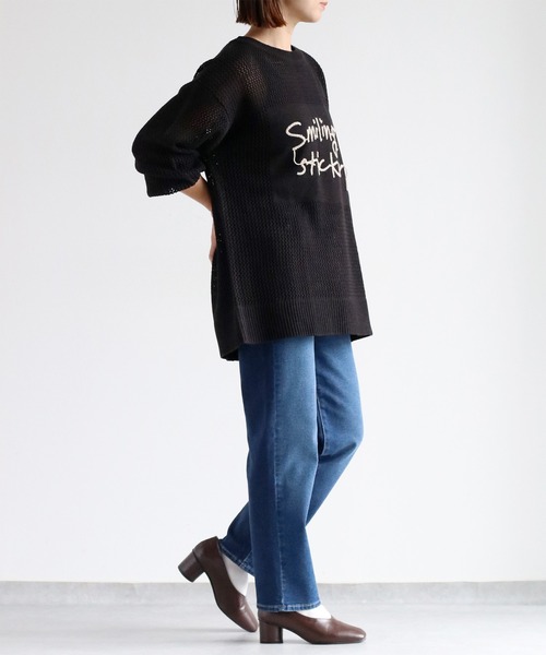 cepo（セポ）の「〈新色〉ライトスフレクロップドデニムパンツ（デニムパンツ・レディース・ブルー系4・S/M/L）」の15枚目の写真