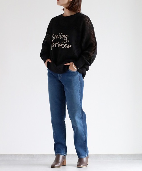 cepo（セポ）の「〈新色〉ライトスフレクロップドデニムパンツ（デニムパンツ・レディース・ブルー系4・S/M/L）」の13枚目の写真