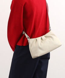 COOCO | 【牛革】シュリンクレザーギャザーショルダーバッグ(ショルダーバッグ)