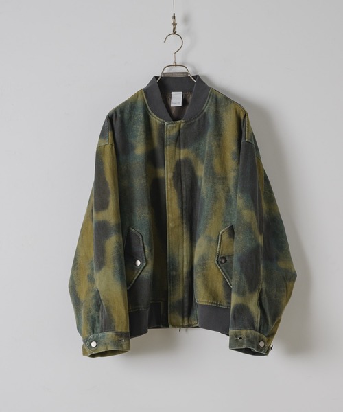 CASPER JOHN(キャスパージョン)の「Uneven pattern MA-1/アンイーブンパターンMA-1(MA-1・メンズ・ブルー/グリーン・LARGE/MEDIUM/SMALL/X-SMALL)」の15枚目の写真