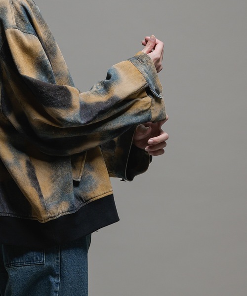 CASPER JOHN(キャスパージョン)の「Uneven pattern MA-1/アンイーブンパターンMA-1(MA-1・メンズ・ブルー/グリーン・LARGE/MEDIUM/SMALL/X-SMALL)」の8枚目の写真