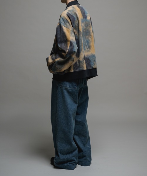 CASPER JOHN(キャスパージョン)の「Uneven pattern MA-1/アンイーブンパターンMA-1(MA-1・メンズ・ブルー/グリーン・LARGE/MEDIUM/SMALL/X-SMALL)」の11枚目の写真