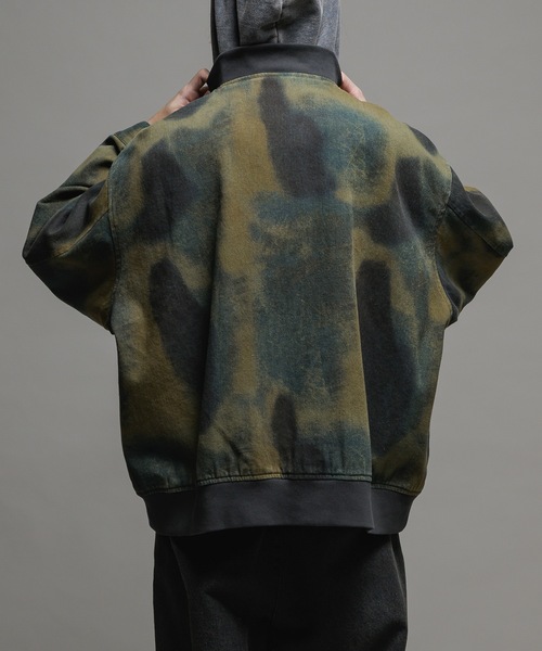 CASPER JOHN(キャスパージョン)の「Uneven pattern MA-1/アンイーブンパターンMA-1(MA-1・メンズ・ブルー/グリーン・LARGE/MEDIUM/SMALL/X-SMALL)」の17枚目の写真